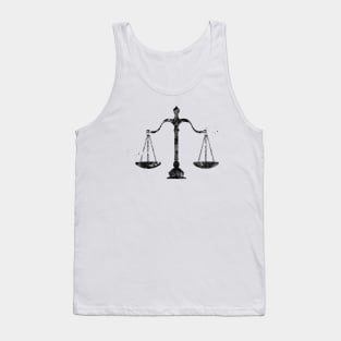 Scales of Justice Art Tank Top